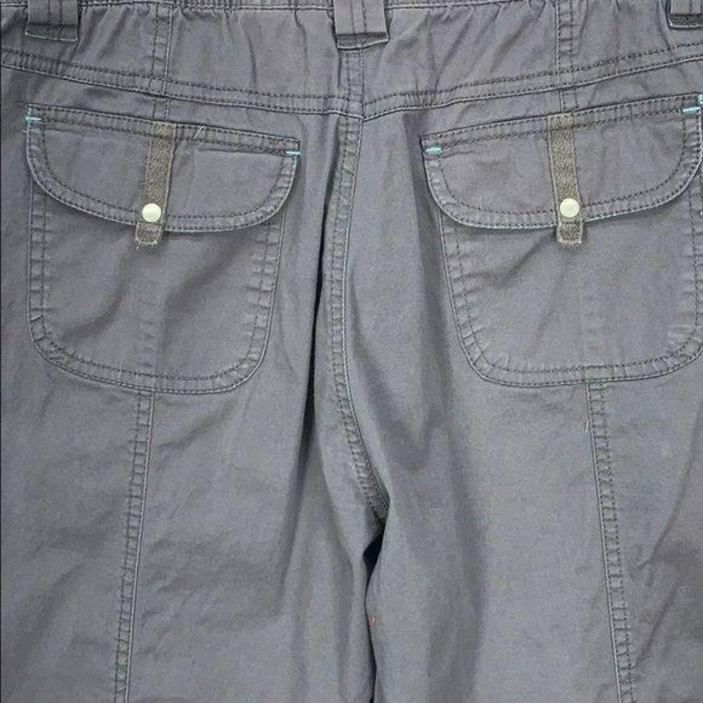 Natalie and Me Gray Medium cotton Capri Cargo Pants‎ - Picture 9 of 12